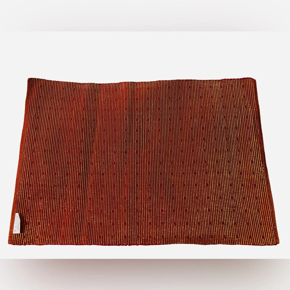 Elegant Red Gold Reversible Placemats Napkins Set (3 for $12 item)